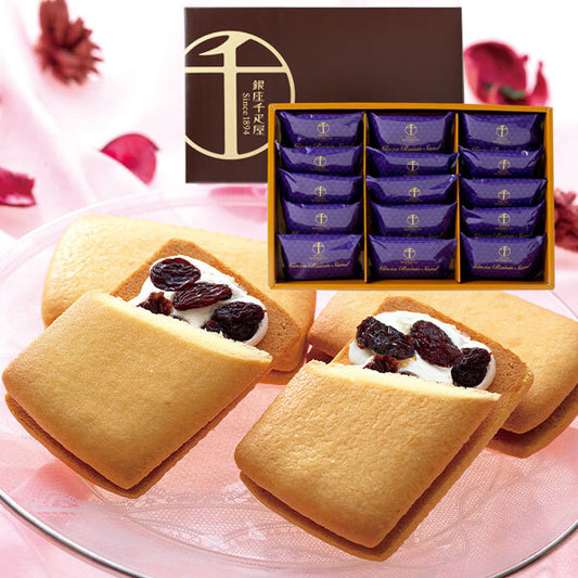 GINZA SEMBIKIYA Raisin Sandwich Cookies, ginza sembikiya, japanese sandwich cookies