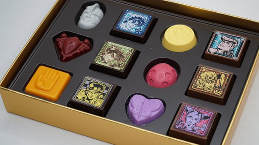 godiva x jojo;s bizarre adventure chocolate, godiva and jojo's bizarre adventure collaboration, jojo's bizarre adventure chocolate, best luxury japanese desserts, luxury Japanese desserts, best Japanese snacks, hard to find japanese dessert online, fancy dessert gift, fancy japanese dessert, best fancy japanese dessert, traditional japanese dessert, axaliving, axaliving toronto, desserts that you can only find in japan, godiva and jojo chocolate where to buy
