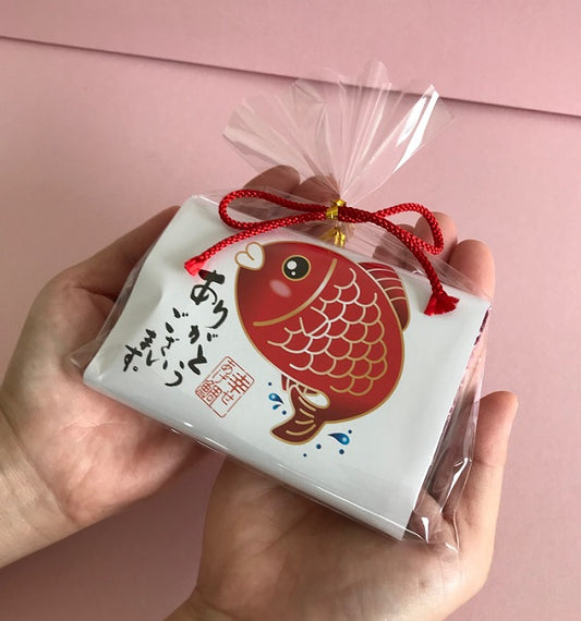 Taiyaki Manju Fish Shaped Dessert "Thank You" Gift - Individual Package 10pcs
