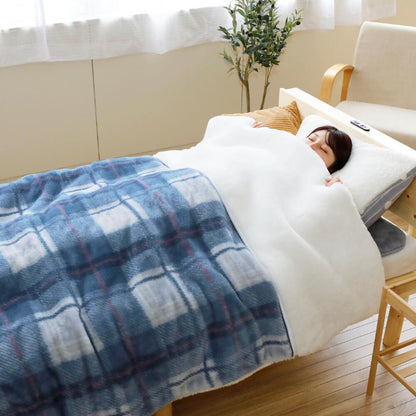 Limited Product [TOMIN Premium] Ultra Warm Japanese Double-Layered Moisture-Absorbing Plush Blanket