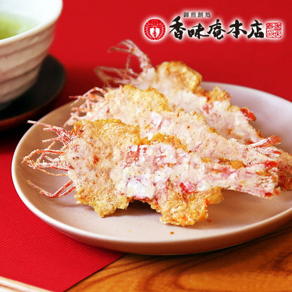 japanese hand baked shrimp, japanese shrimp snacks, japanese whole shrimp snacks, japanese entire shrimp snacks