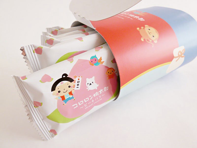 [Wholesale] Momotaro Peach Boy Peach Flavour White Chocolate Crunch 8pcs (50 sets)
