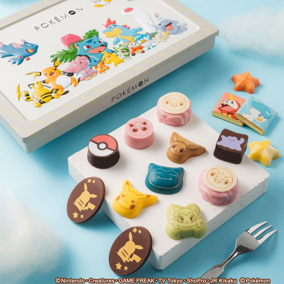 pokemon chocolate set, pokemon chocolate, pokemon themed chocolate, pikachu chocolate, pokemon sweets
